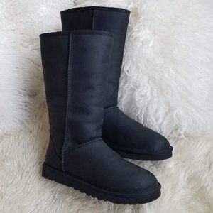 UGG Classic Tall Leather 1010865 Black W7